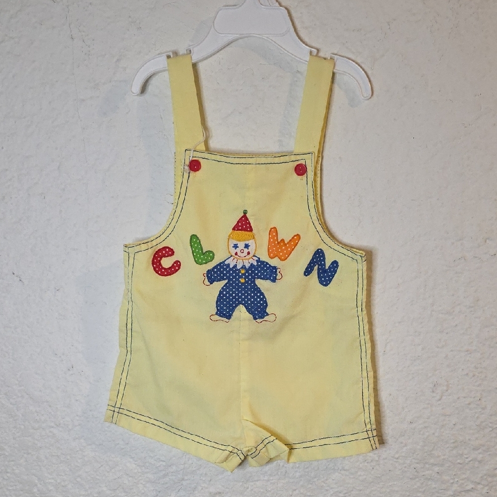 Yellow Clown Kids Overalls